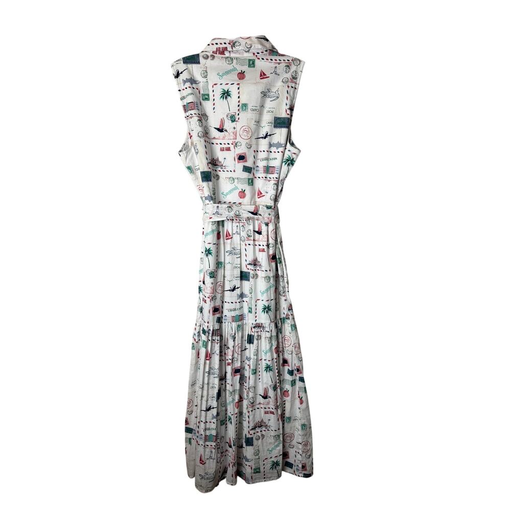 J.Crew Sleeveless Collared Postcard Tiered Dress Size 6 NWT - Picture 3 of 10